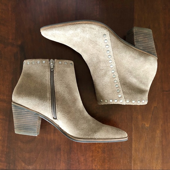 Lucky Brand Linnea Studded Suede Bootie - Picture 3 of 9